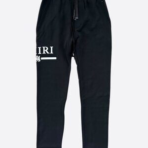 Amiri Black & White MA Bar Logo Sweatpants